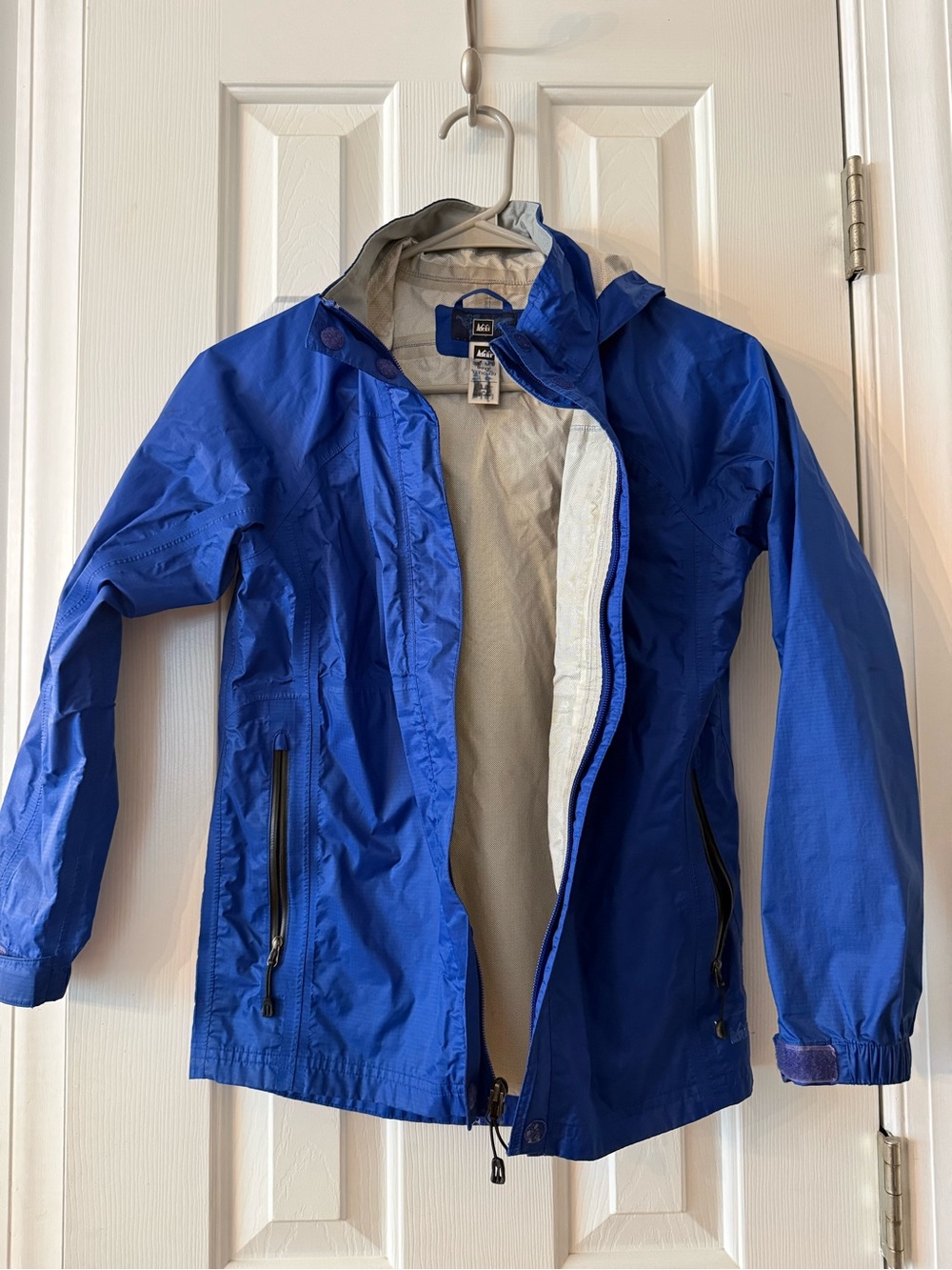 REI Royal Blue Hooded Shell Jacket
